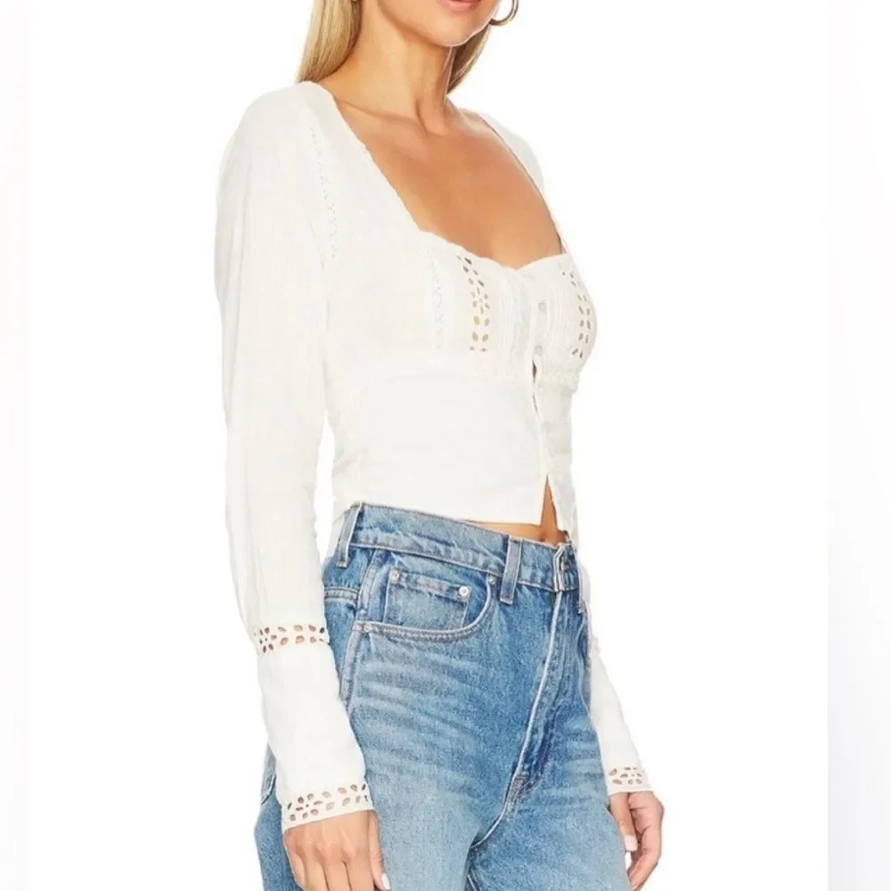 FREE‎ PEOPLE Joi Blouse Size SMALL
